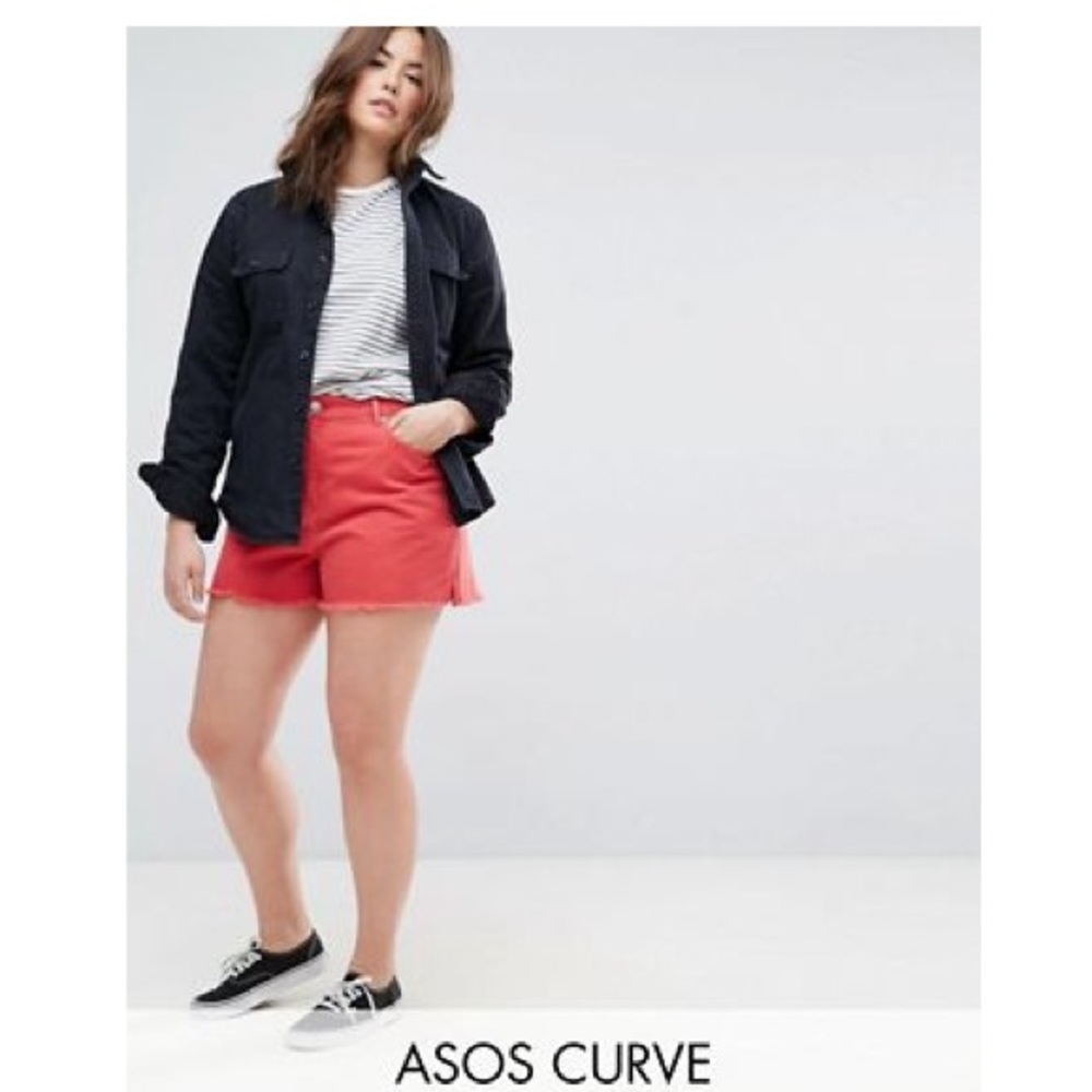 Never worn ASOS Curve denim shorts!
